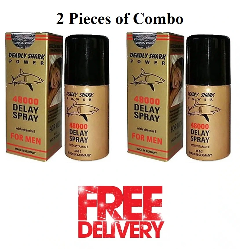 Combo Deadly Shark 48000 Delay Spray for Men with Vitamin E 45ml