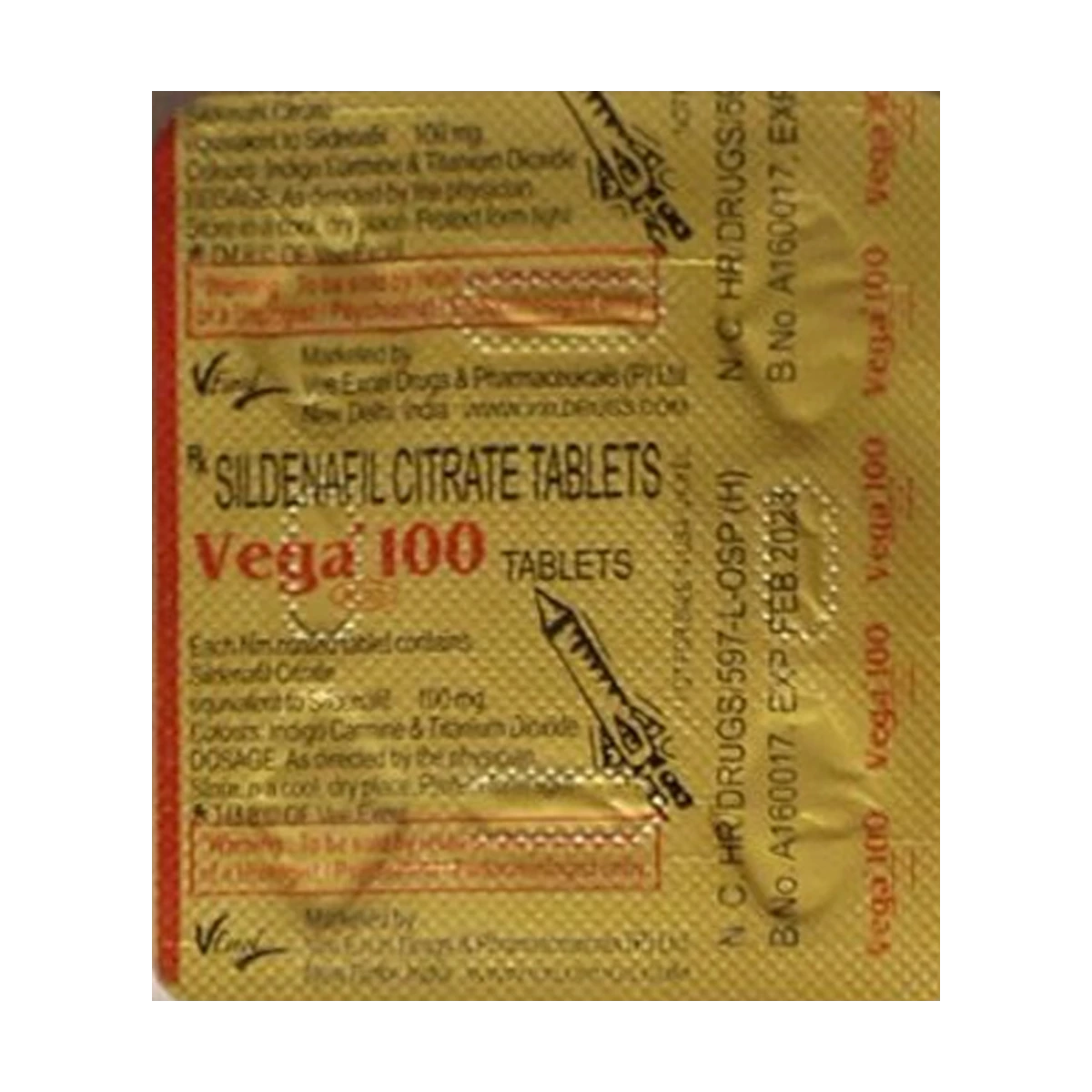 Vega 100mg Tablets Combo Pack 12 Tablets - Image 4